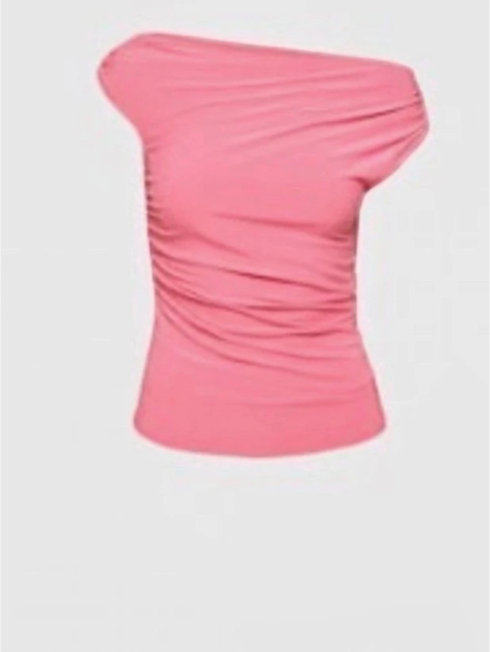 Aritzia size small Pink Draped One-Shoulder Top Like New